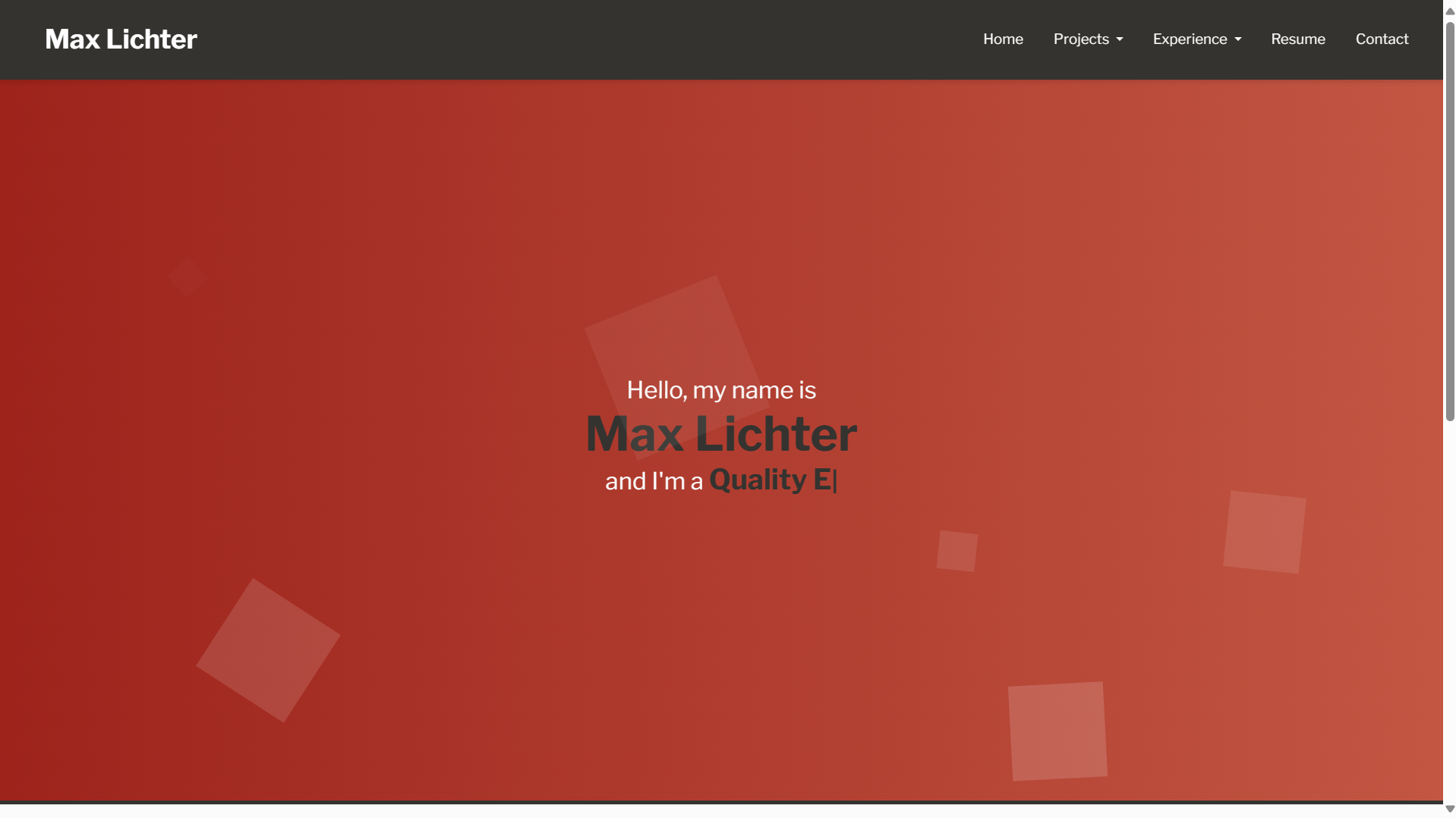 Portfolio Website 2023 page